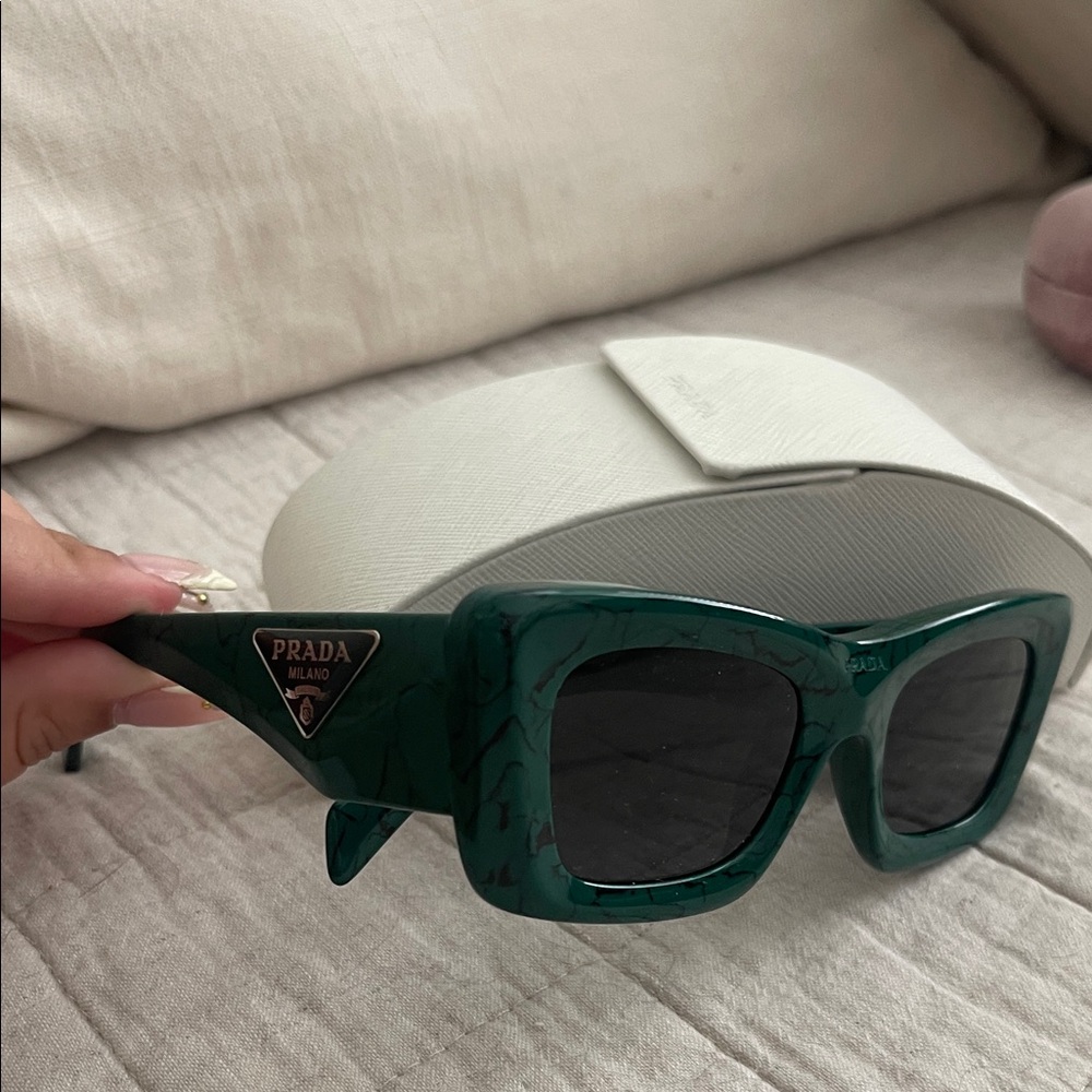 Prada Emerald Green sunglasses PR 13zs